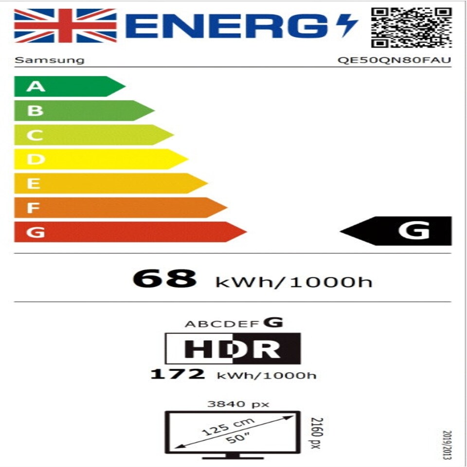 image 1 of Samsung QN80F 50 inch 4k Ultra HD Neo QLED Neo Quantum HDR Smart TV QE50QN80F