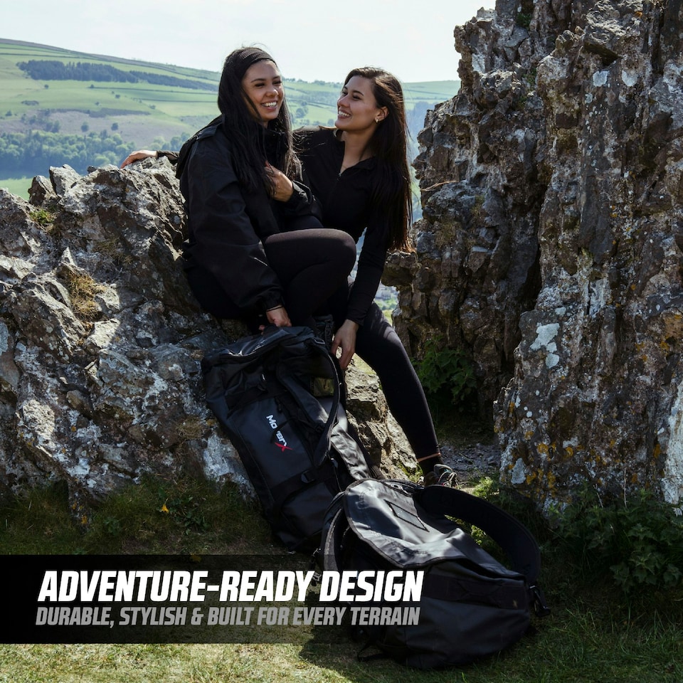 image 1 of MoverX 90L Heavy Duty Waterproof Rucksack Black