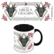 HOUSE OF THE DRAGON (ORNATE) BLACK COLOURED INNER MUG - MUGS N/A