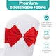 image 3 of Chair Bow Sashes, Elastic Spandex Stretch Chair Ties with Buckle - 1pc