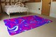 image 3 of Pink & Blue Marble Rug | Multi