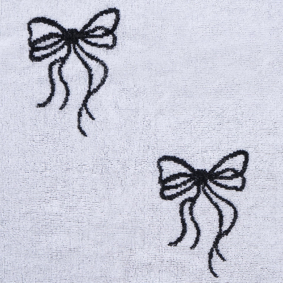 image 1 of OHS Bows 100% Premium Cotton Hand Towel Hotel Quality Soft Absorbent | White | Hand towel