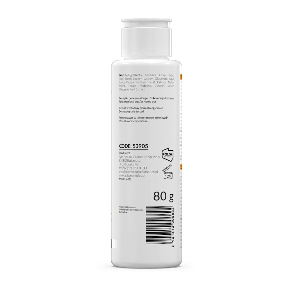 image 1 of Apis Professional Enzymatic Face Washing Powder for Sensitive Skin 80g