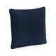 image 2 of Westford Mill Cotton Piped Cushion Cover - Natural/French Navy - One Size