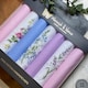 image 5 of Warwick & Vance Pack Of 7 Ladies Handkerchiefs with Floral Embroidered Designs