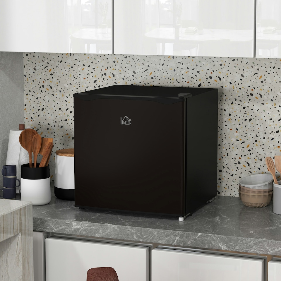 image 1 of HOMCOM 35L Tabletop Freezer with Adjustable Temperature Wire Shelf Black