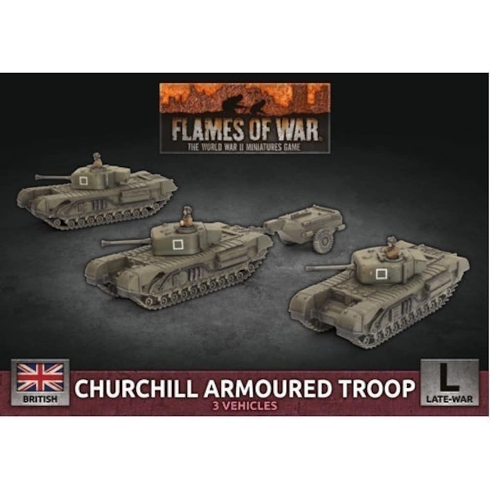 Flames of War: Churchill Armoured Squadron (x3 Plastic)