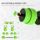 image 4 of SPORTNOW Weight Dumbbells Set, Barbell, Kettlebell, Push Up Stand, 30kg Green | Standard