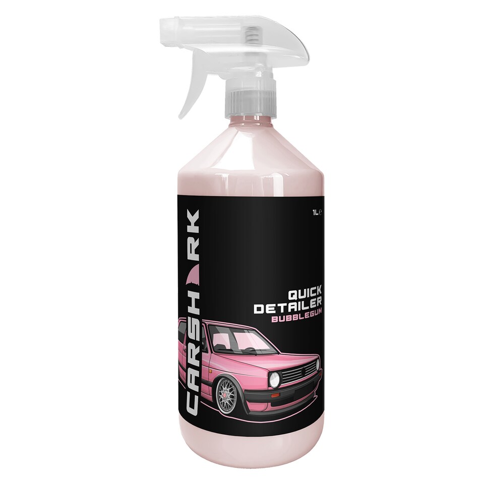 image 1 of CARSHARK Bubblegum Quick Detailer 1L - Cleans & Protects Vehicle Finish - Spray & Wipe