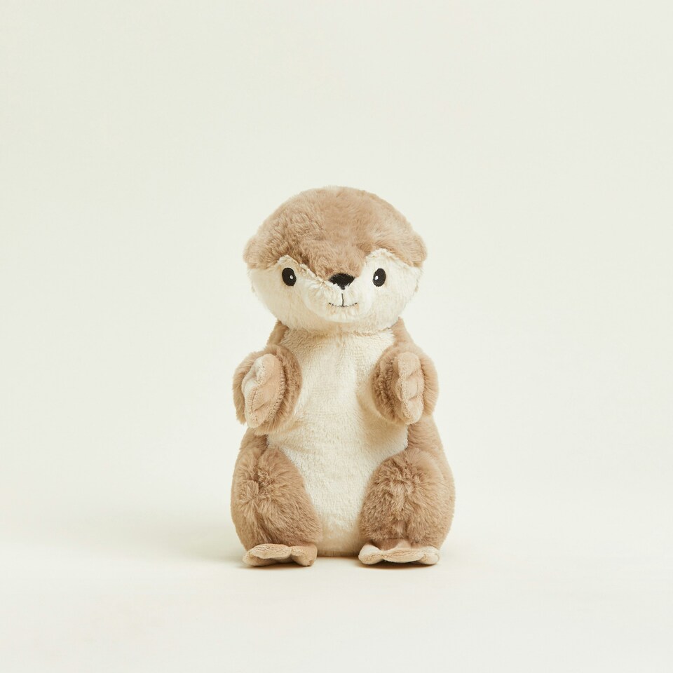 image 1 of Warmies Plush Otter Microwavable Weighted Teddy