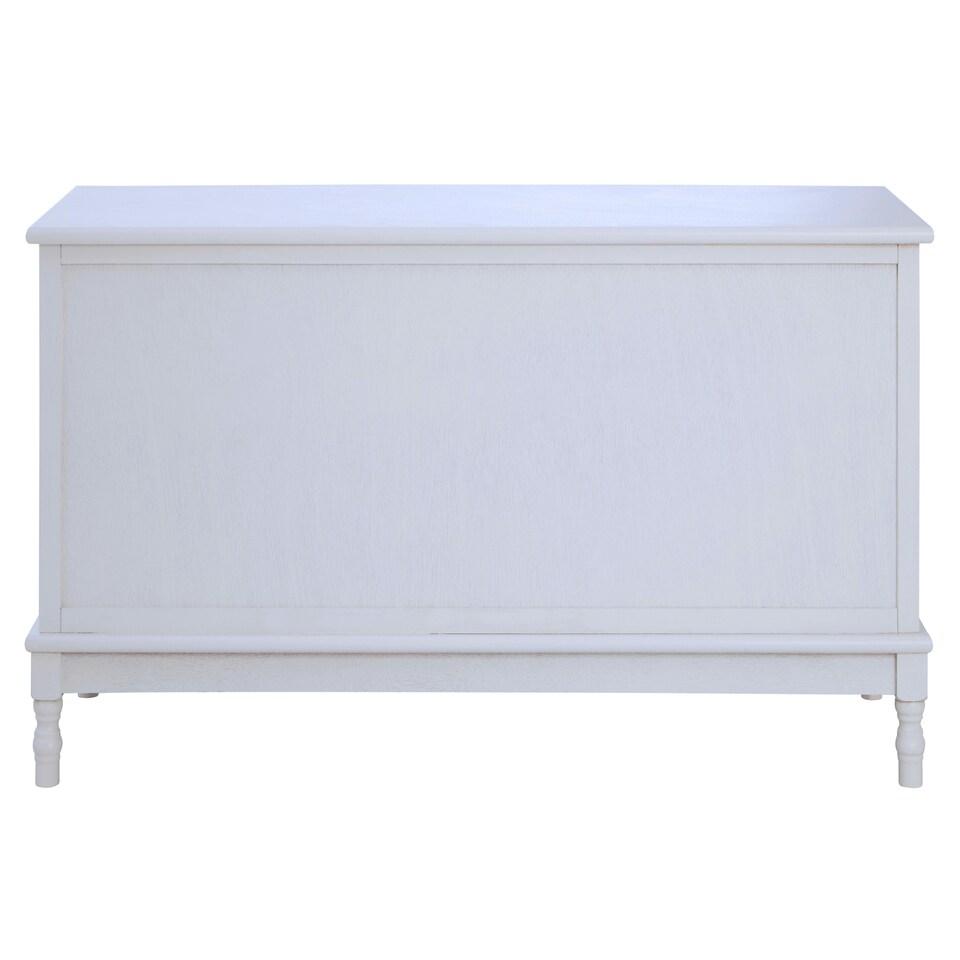 image 1 of Interiors By Premier Shaker Design 3 Drawer Cabinet, Elegant Slim Drawer Cabinet, Ample Storage Cupboard Drawer For Bedroom White