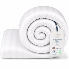 MHG Living Heavy 15 Tog Winter Duvet – Extra Warm Hollowfibre Quilt for Cold Nights|White|King