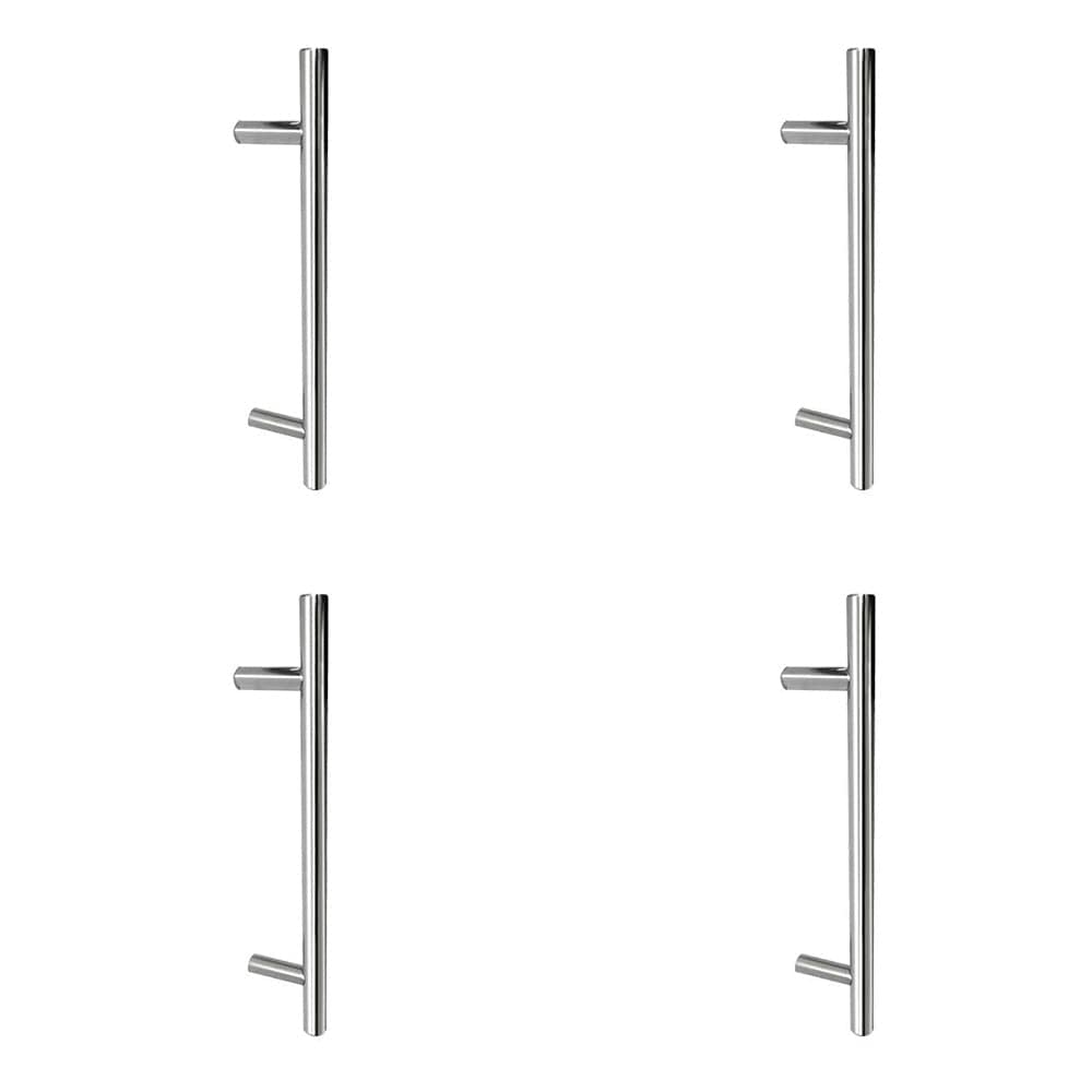 4 PACK Premium Stainless Steel 25mm Pull Handle for B/T Fixing Sleek - Satin Finish Door Handle