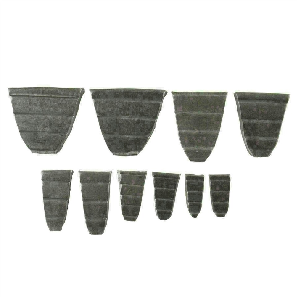 image 1 of 10pc Hammer Wedge Set Handle Slot Eye Repair Head Handles Mallet TE837