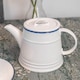 image 5 of Nicola Spring White Farmhouse Teapot - 900ml