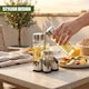 image 2 of GEEZY 4 Piece Glass Cruet Set and Condiment Dispenser With Stand 20.5cm