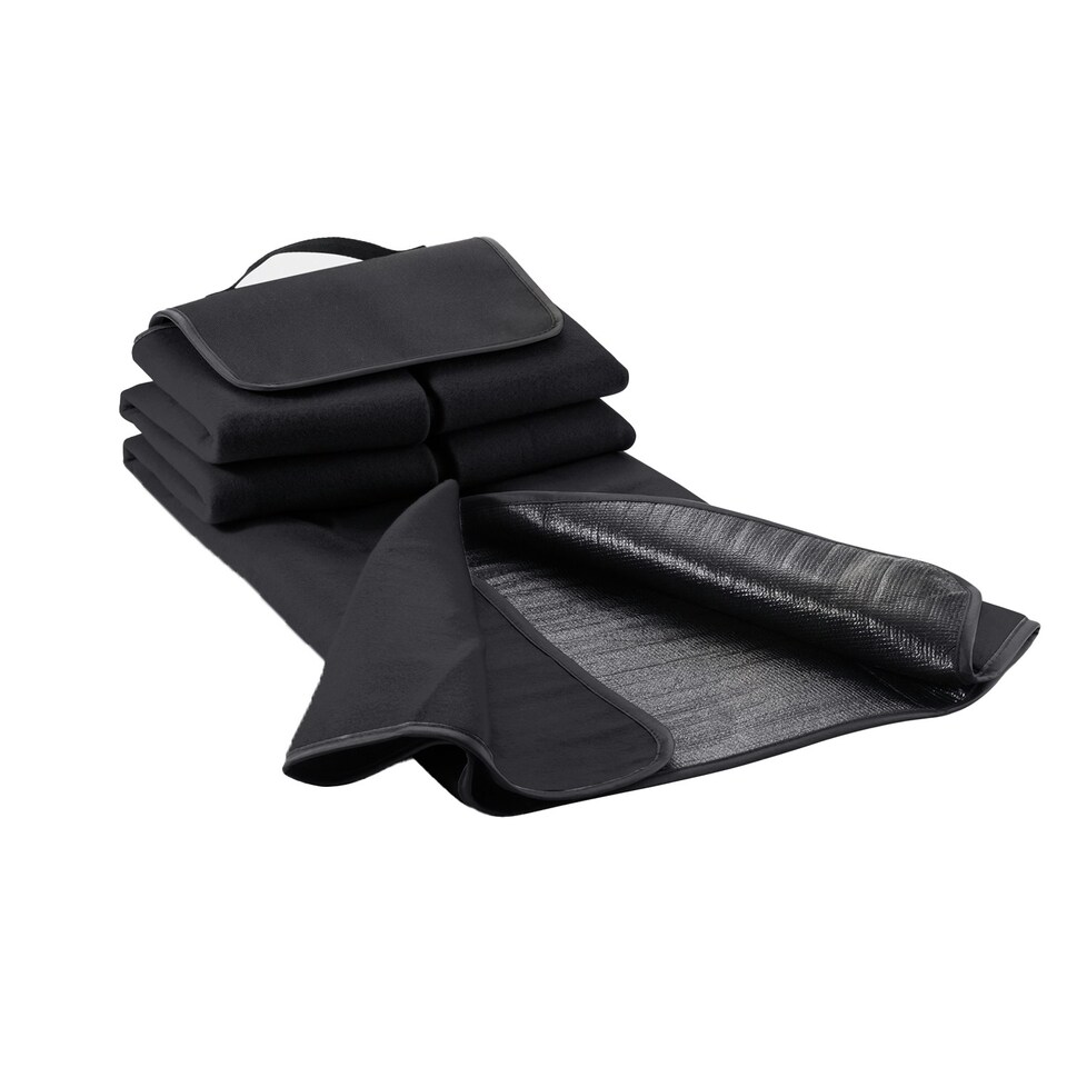 image 1 of XD Collection Plain Picnic Blanket - Black - One Size | Black | One Size