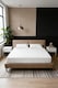 image 2 of Living and Home King Deep Fit Quilted Fitted Sheet- King Size | White | King