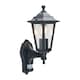 image 1 of Eversham - Black Six Sided Lantern Motion Sensor Outdoor Light Black | Clear