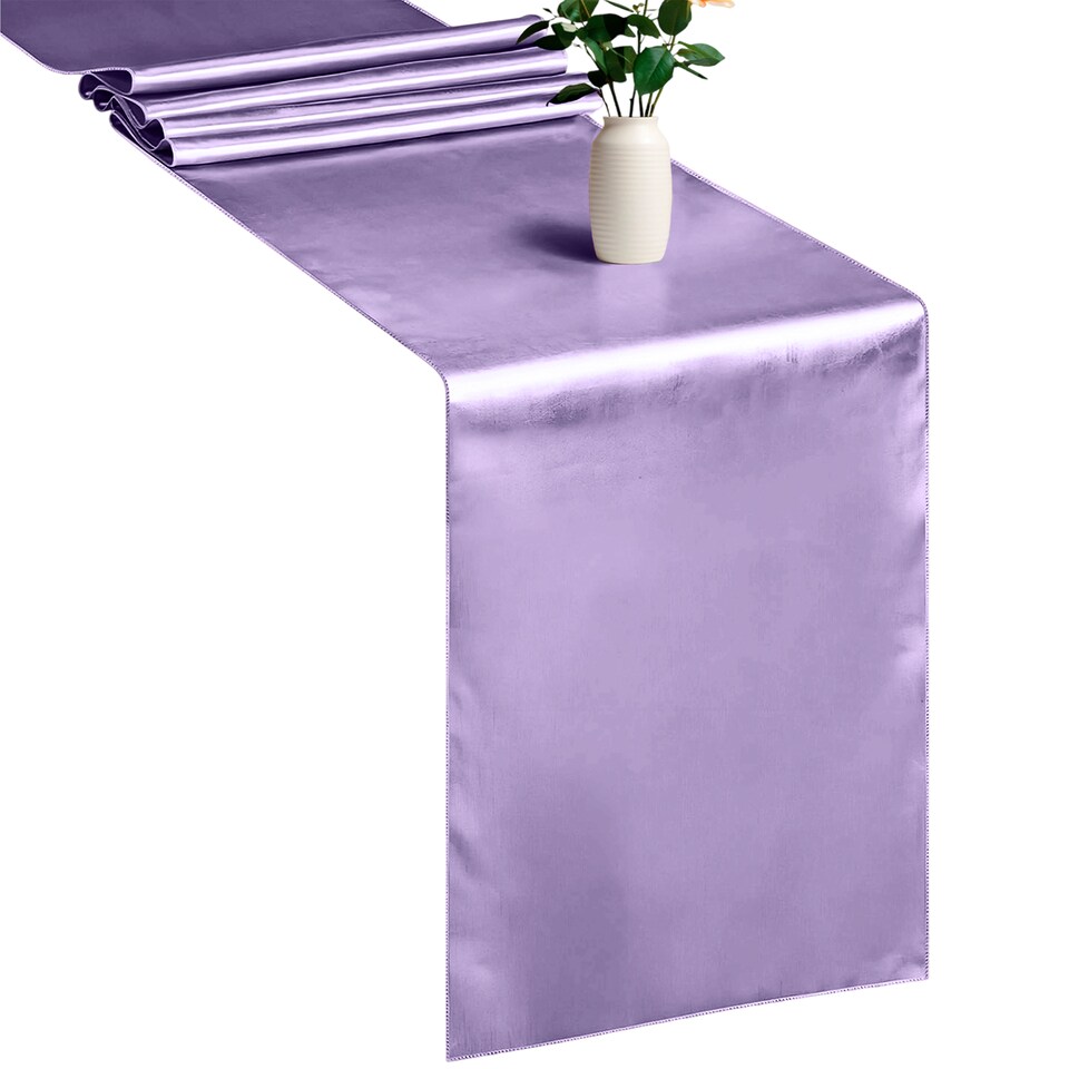 image 1 of Satin Table Runner for Dining Table - 11 x 108 Inch