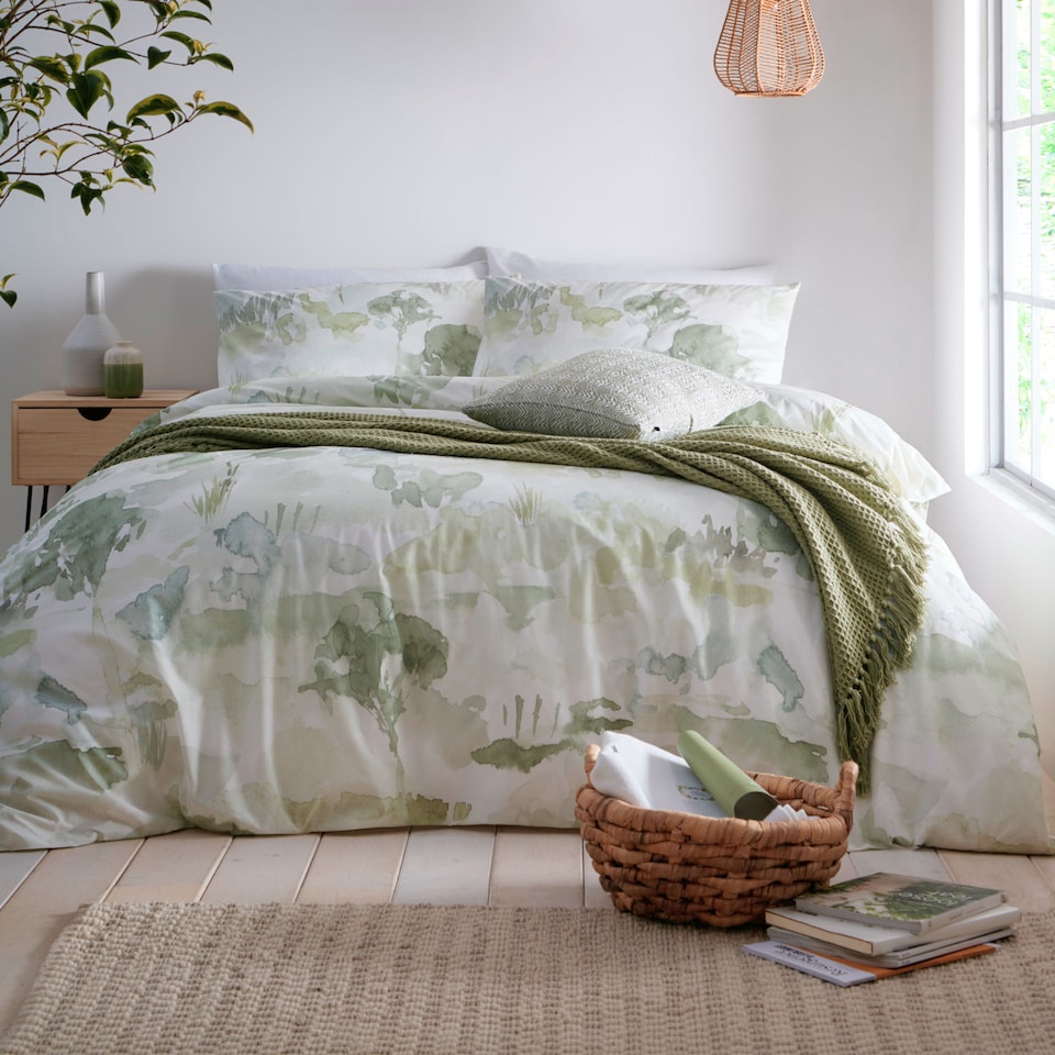 image 1 of Appletree Edale Duvet Cover Set Green