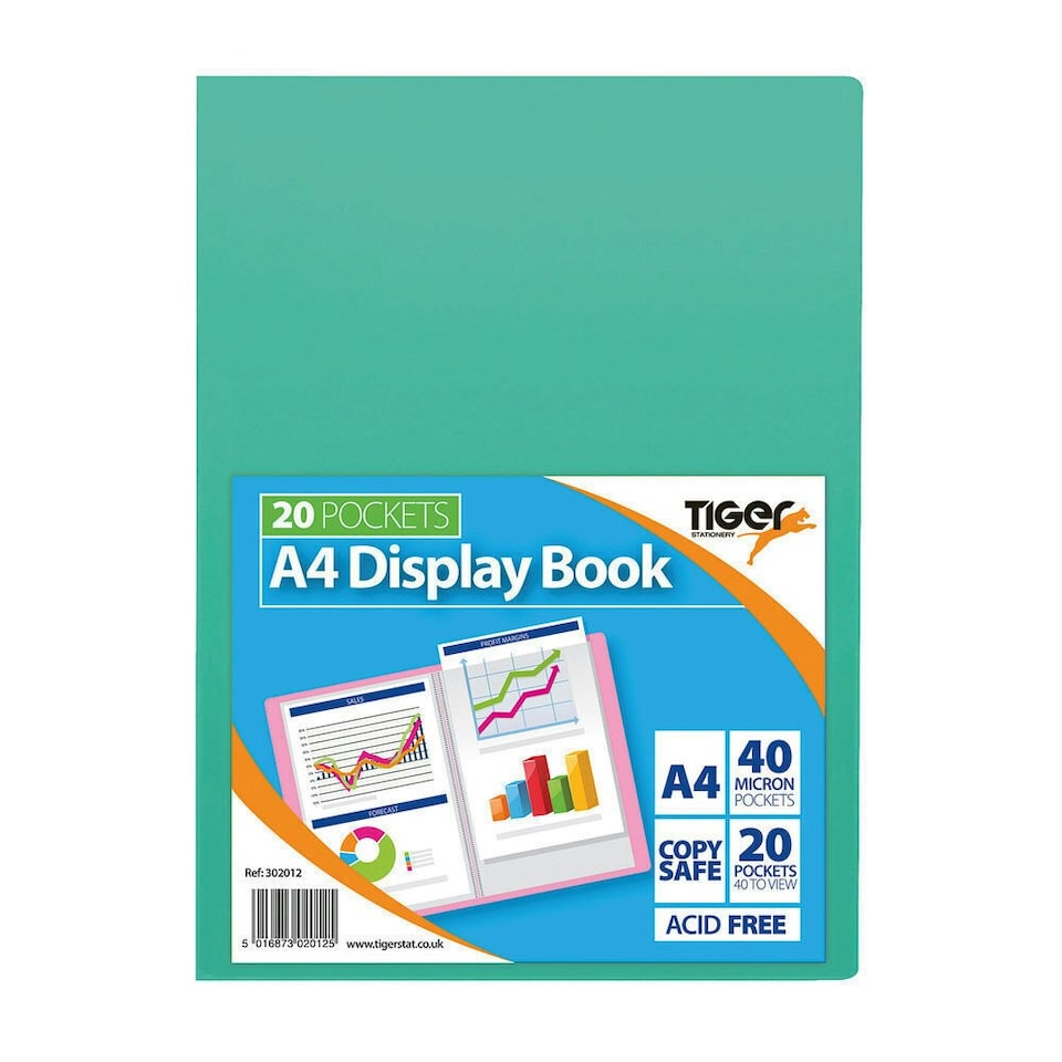 Tiger Stationery Flexi Display Book - Multicoloured - A4