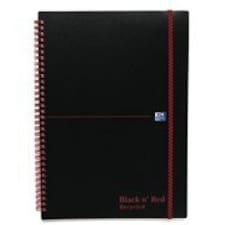 Black n Red A4 Project Book Polypropylene Cover Wirebound 90gsm 200 pages Plus Code 100080730
