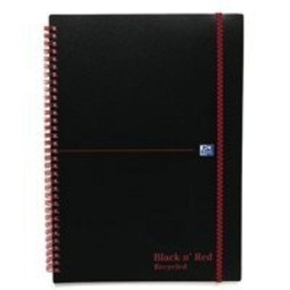 Black n Red A4 Project Book Polypropylene Cover Wirebound 90gsm 200 pages Plus Code 100080730