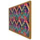 image 4 of Abstract ethnic ikat pattern (Picture Frame) Grey | XL