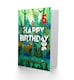 image 2 of Cute Amazon Jungle Animals Age 5 Year Old Child Kids 5th Birthday Card