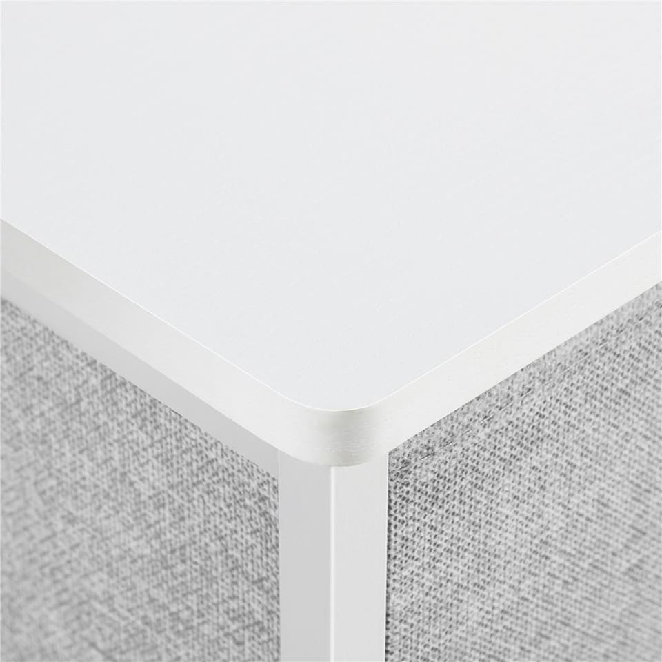 image 1 of Yaheetech Vertical Storage Organizer with 4 Drawers Dark Grey Grey | Light Grey