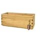 image 2 of Primrose Pine Raised Flower Bed Planed Trough Planter Timber 100cm
