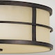 image 3 of Fusion 3 Light Flush Mount Ceiling Light Bronze, E27