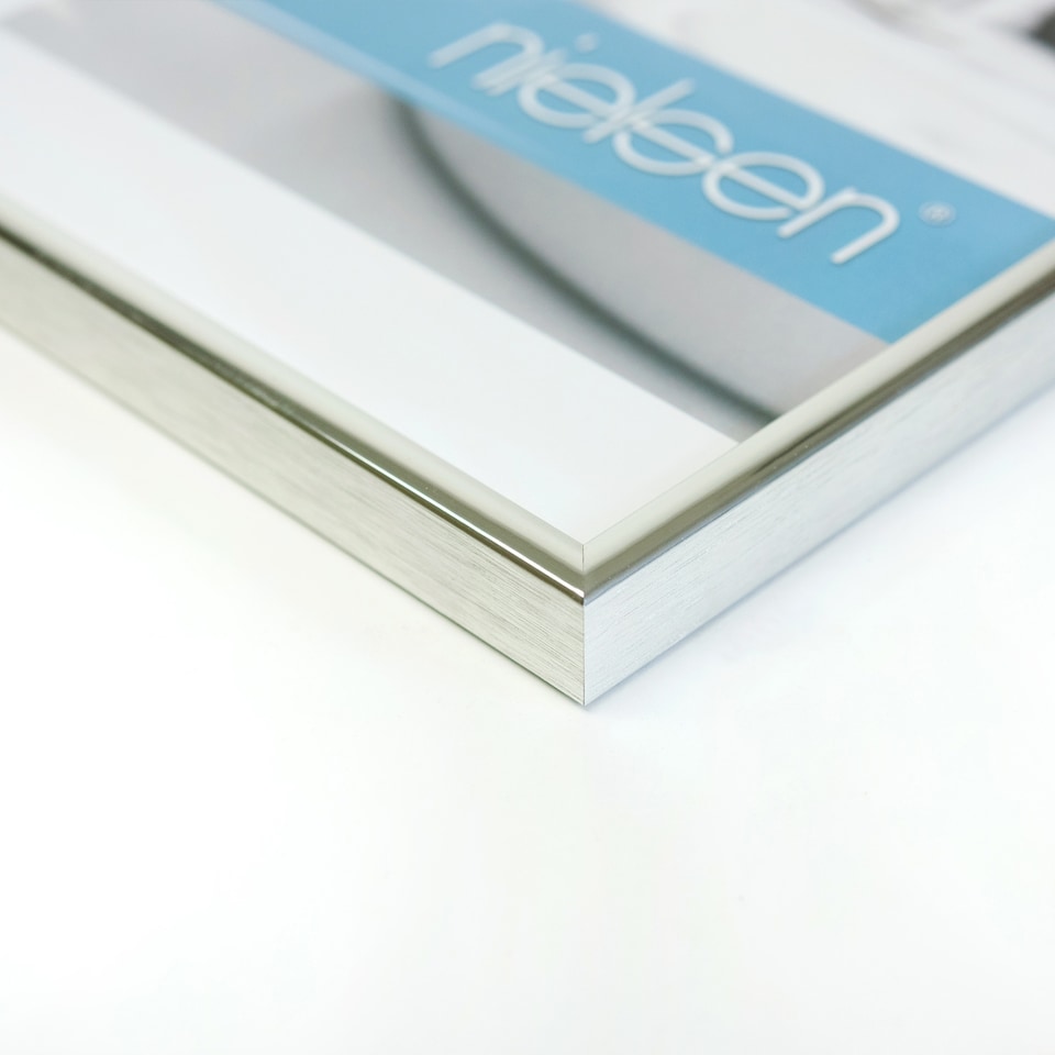 image 1 of Nielsen Classic Aluminium Picture Frame - Polished Silver - A1 (59.4cm x 84.1cm)