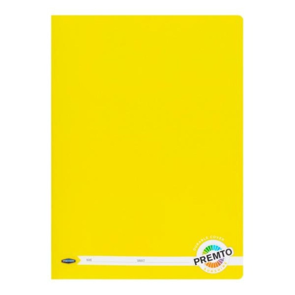 image 1 of A4 120 Pages Sunshine Yellow Durable Cover Manuscript Book by Premto