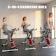 image 3 of SPORTNOW Folding Exercise Bike with Resistance Bands