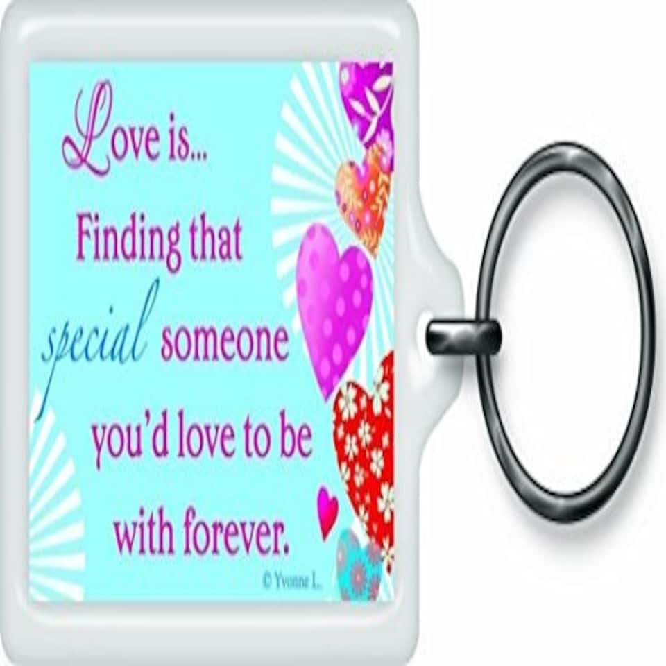 image 1 of I Love You Sentimental Keyring - Birthday Christmas Gift