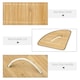 image 5 of HOMCOM 55L Bamboo Corner Laundry Hamper Bamboo Laundry Basket 38x38x57cm Natural
