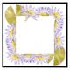 image 2 of Gold & purple flowers (Picture Frame) Brown | Oak | L