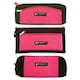image 6 of Just Stationery Assorted Shaped Glitter Pencil Case - Pink/Black single supplied