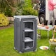 image 2 of Outsunny Outdoor 3-shelf Camping Cupboard Kitchen Station Cook Table Grey