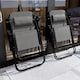 image 8 of Garden Vida Set of 2 Zero Gravity Chairs - Grey