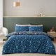 image 2 of Catherine Lansfield Enchanted Twilight Animals Reversible Duvet Cover Set | Blue | Navy Blue