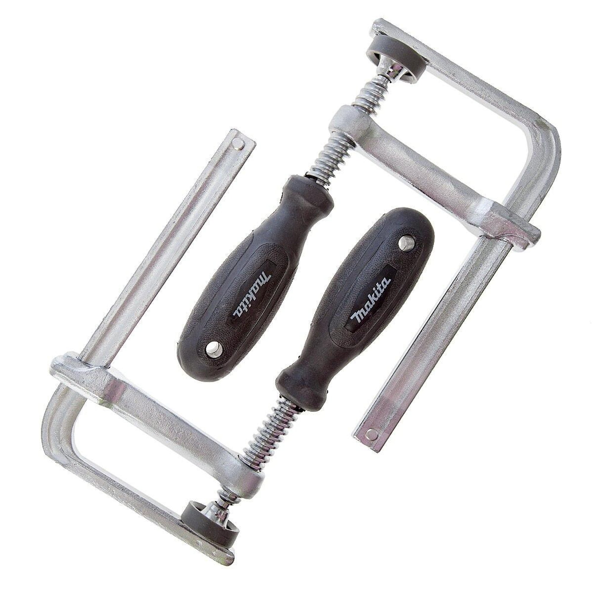 Makita Guide Rail Clamp Set (Pack of 2) Black Black/Silver One Size 1