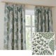 image 6 of Wylder Ophelia Jacquard Floral Room Darkening Pencil Pleat Curtains | Green