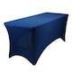 image 1 of Harbour Housewares Rectangular Spandex Fitted Tablecloth - 6ft (180cm) - Blue Blue