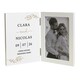 image 1 of Personalised Anniversary Wooden Hinged 6x4 Photo Frame | White | One Size