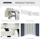 image 5 of Outsunny Garden Sun Shade Canopy Retractable Awning, 3 x 2.5m, Blue and White Blue