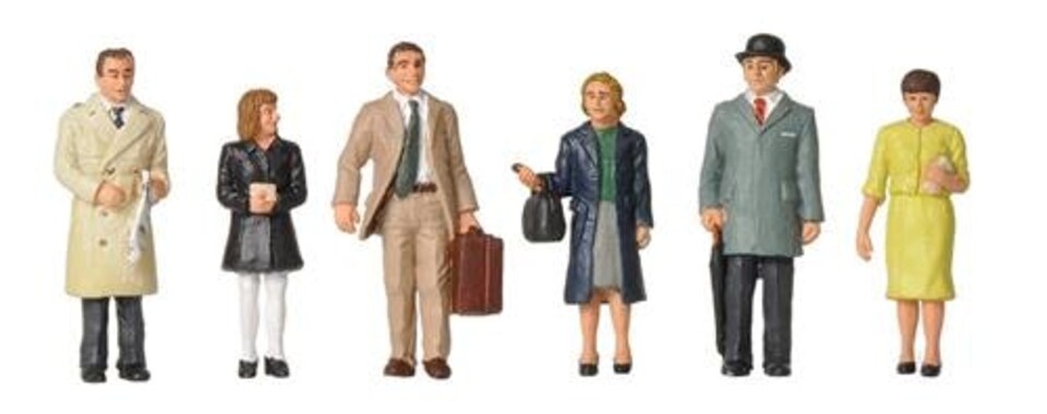Graham Farish Standing Station Passengers 1960/70s (6) Figure Set