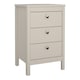 image 1 of Madrid Bedside Table 3 Drawers in Cashmere N/A